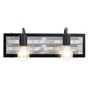 Varaluz - 336B02BL - Two Light Bath - Abbey Rose - Black/Galvanized