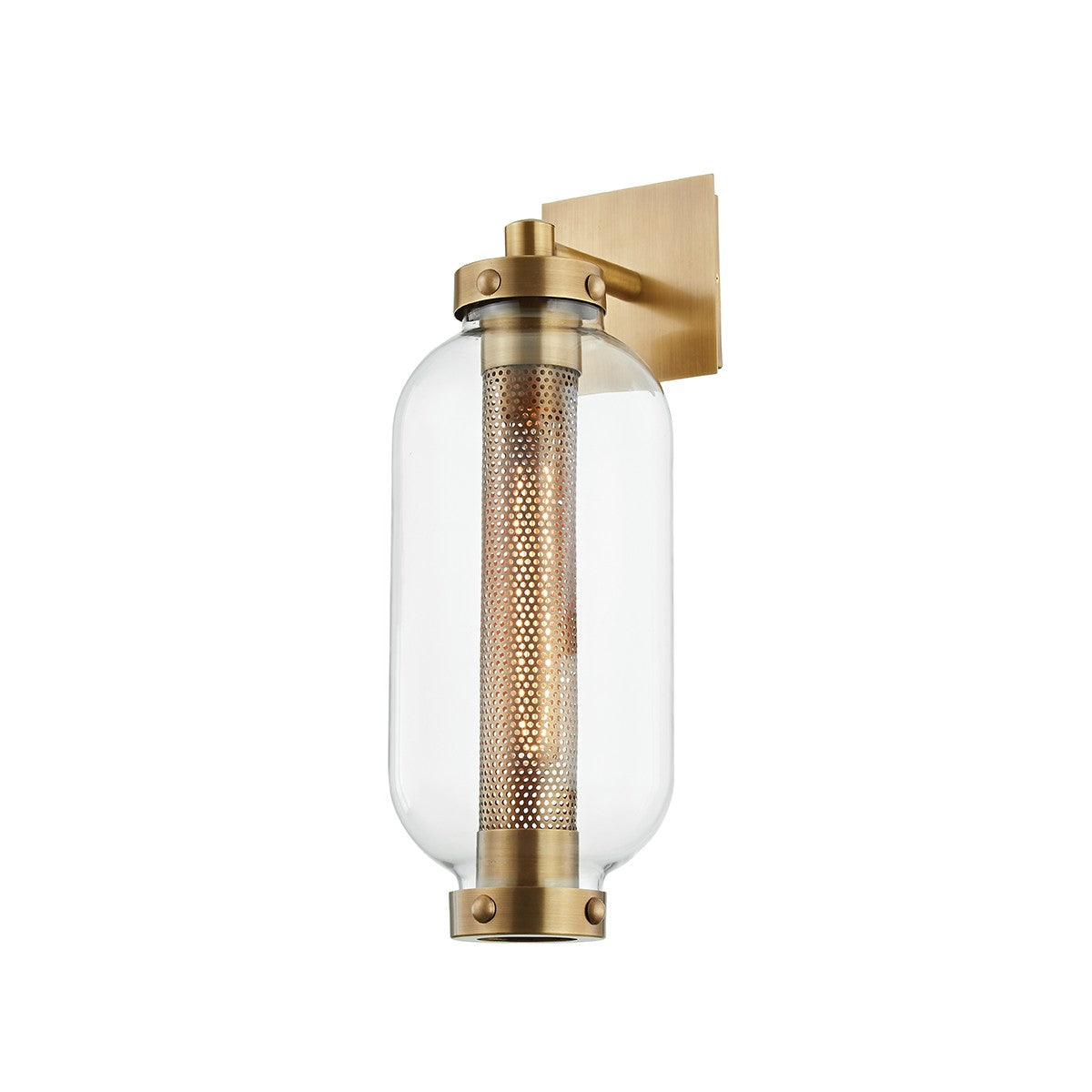 Troy Lighting - B7031-PBR - One Light Wall Sconce - Atwater - Patina Brass