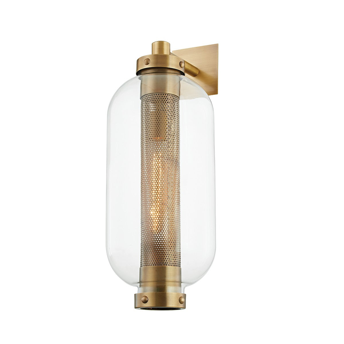 Troy Lighting - B7032-PBR - One Light Wall Sconce - Atwater - Patina Brass