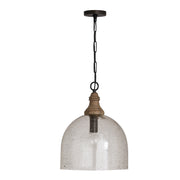 Capital Lighting - 336011YP-484 - One Light Pendant - Inglewood - Grey Wash and Dark Pewter