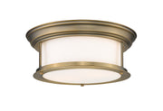 Z-Lite - 2011F13-HBR - Two Light Flush Mount - Sonna - Heritage Brass