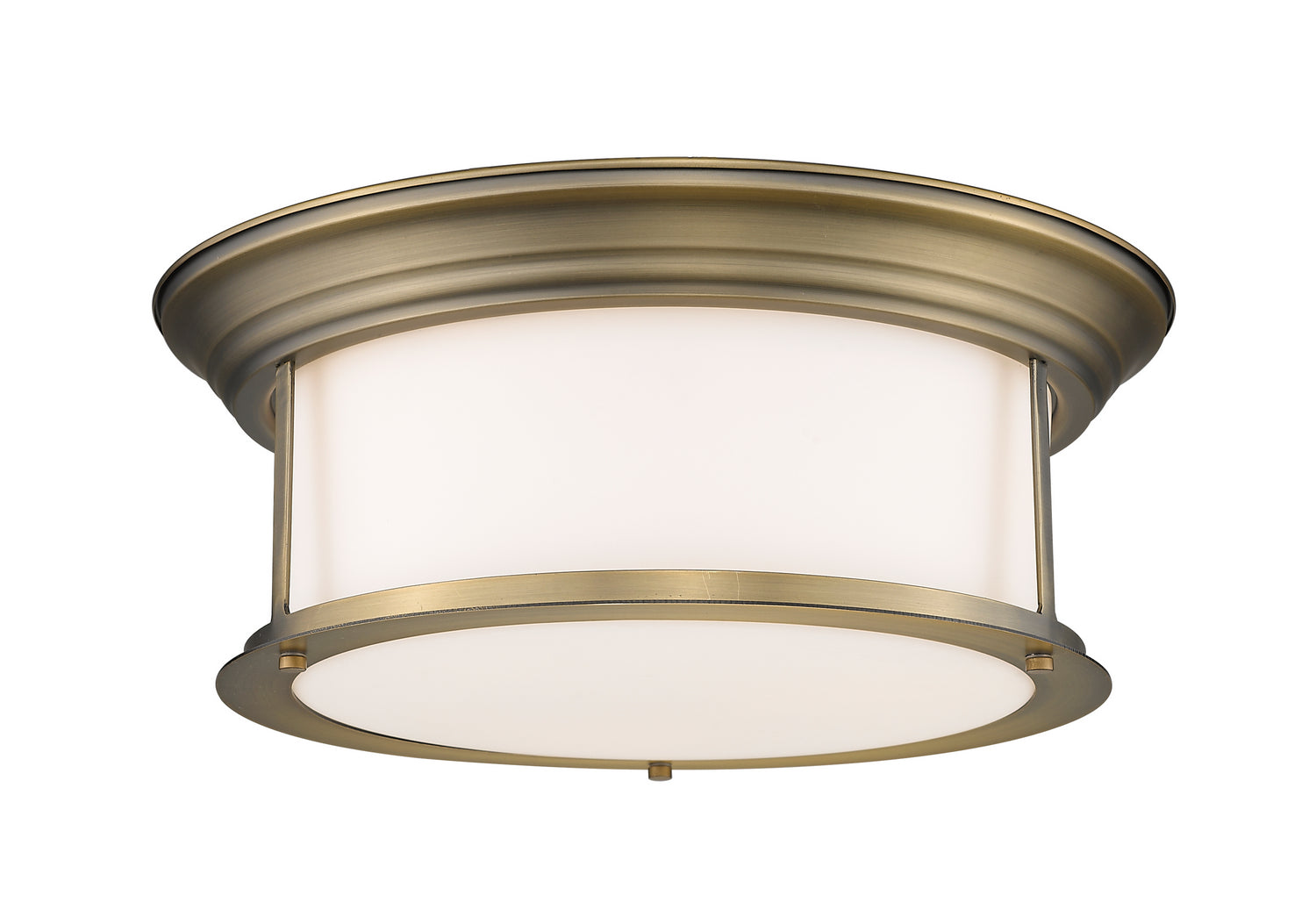 Z-Lite - 2011F16-HBR - Three Light Flush Mount - Sonna - Heritage Brass