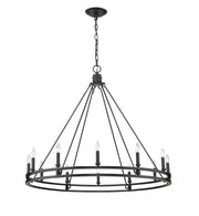 Z-Lite - 4005-12MB - 12 Light Chandelier - Dennison - Matte Black