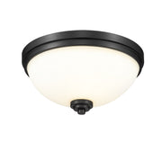 Z-Lite - 443F3-MB - Three Light Flush Mount - Ashton - Matte Black