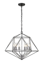 Z-Lite - 918-22MB-CH - Six Light Chandelier - Geo - Matte Black / Chrome