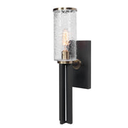 Uttermost - 22522 - One Light Wall Sconce - Jarsdel - Black & Antique Brass