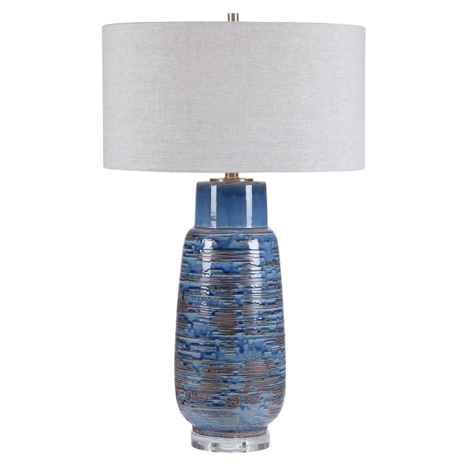 Uttermost - 28276 - One Light Table Lamp - Magellan - Brushed Nickel