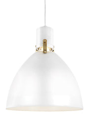 Visual Comfort Studio - P1442FWH-L1 - LED Pendant - Brynne - Flat White