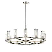Alora - CH309012PNCG - 12 Light Chandelier - Revolve - Clear Glass/Polished Nickel
