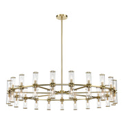 Alora - CH309042NBCG - 42 Light Chandelier - Revolve - Clear Glass/Natural Brass