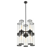 Alora - CH311655UBCG - Ten Light Chandelier - Revolve Ii - Clear Glass/Urban Bronze