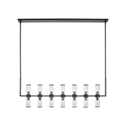 Alora - LP309077UBCG - 14 Light Island Pendant - Revolve - Clear Glass/Urban Bronze