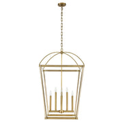 Alora - PD312224VB - Eight Light Foyer Pendant - Manor - Vintage Brass