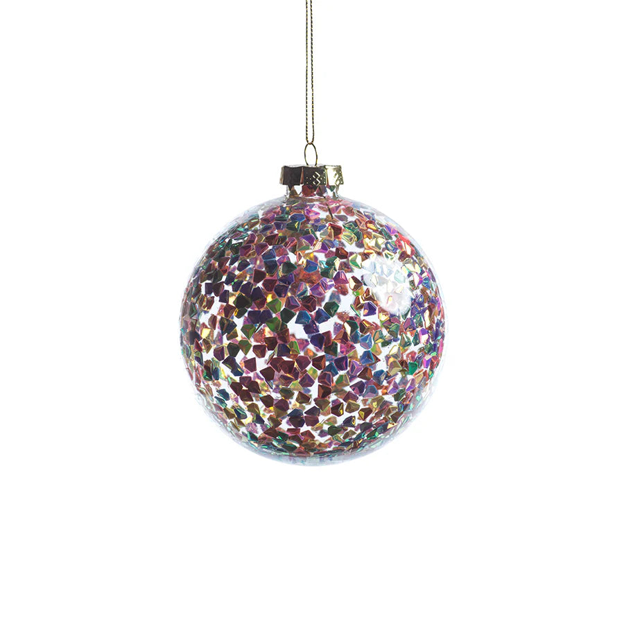 Multicolor Sequin Ornament - Medium - 4"