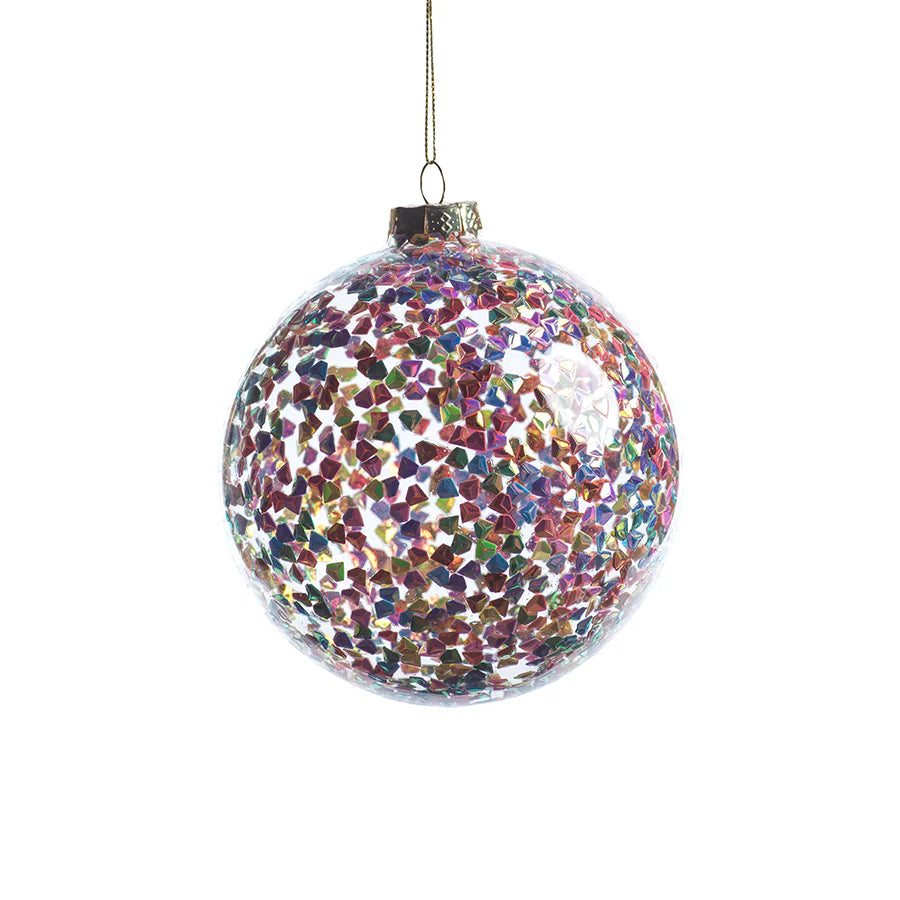 Multicolor Sequin Ornament - Large - 4.75"