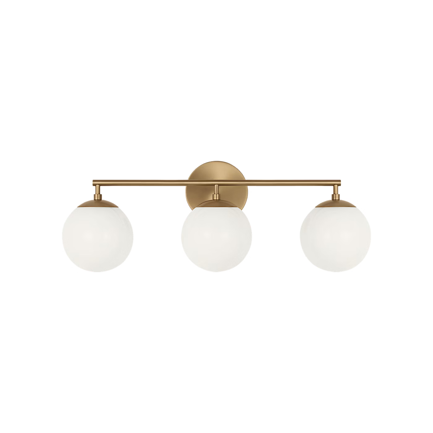 Nube Three Light Vanity in Satin Brass