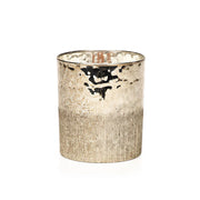 Siberin Fir Scented Antique Gold Candle Jar - Wood Wick