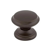 FLAT TOP KNOB 1 3/8 INCH OIL RUBBED BRONZE