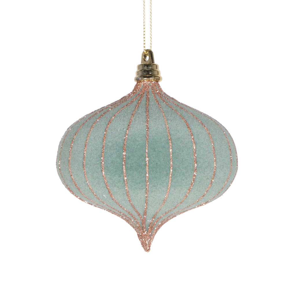 4" Light Green Onion Ornament