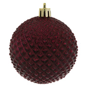 Wine Durian Glitter 2.75" Ornament - 12/Pack
