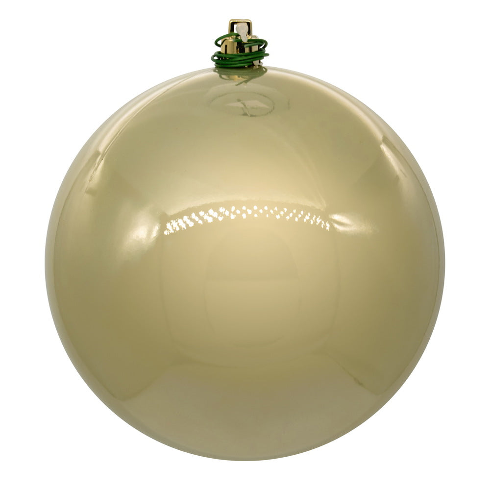 3" Champagne Pearl Ball Ornament 12/Bag
