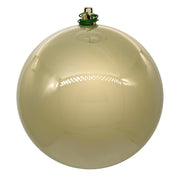 3" Champagne Pearl Ball Ornament 12/Bag