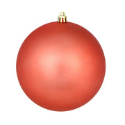 4" Coral Matte Ornament - 6/Bag