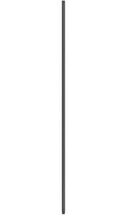 72" Down Rod - Matte Black