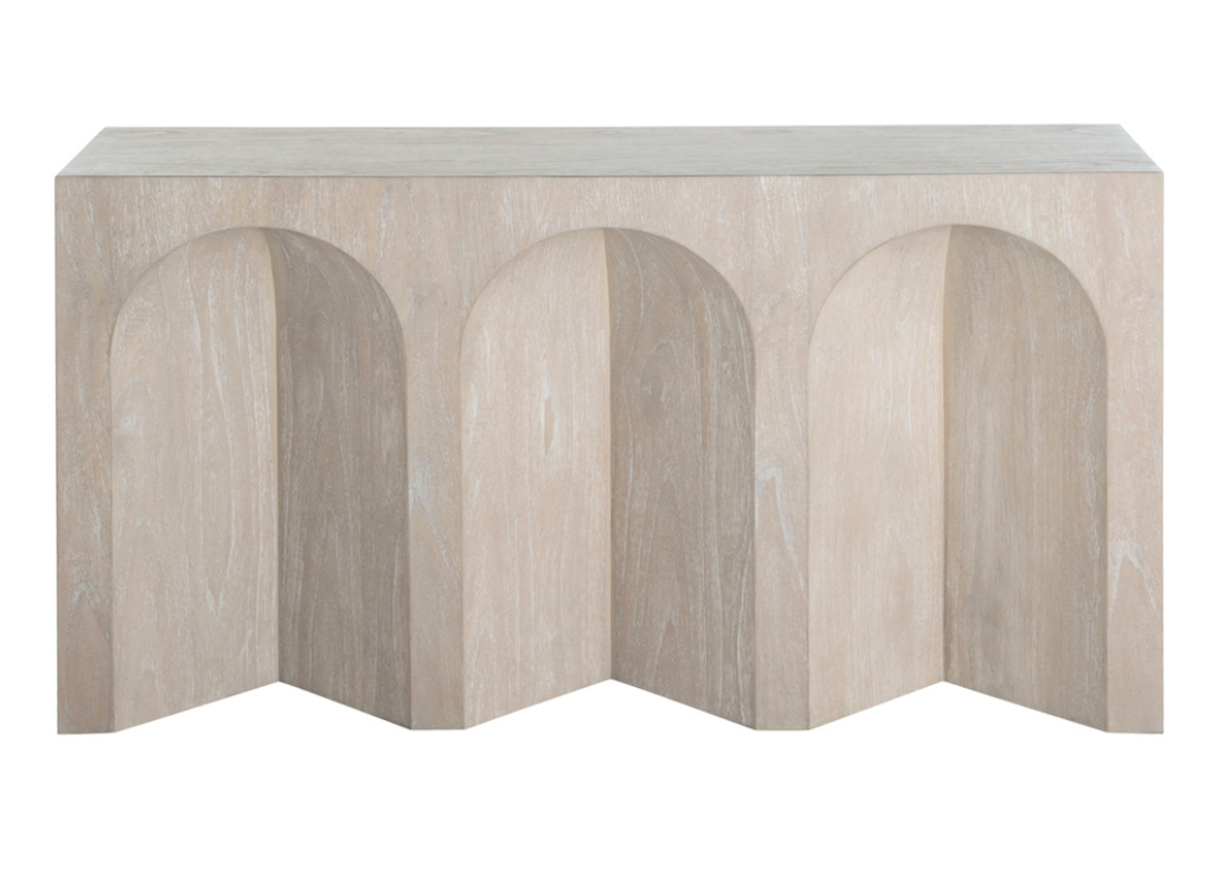 Arlee Wood Rectangle Console Table