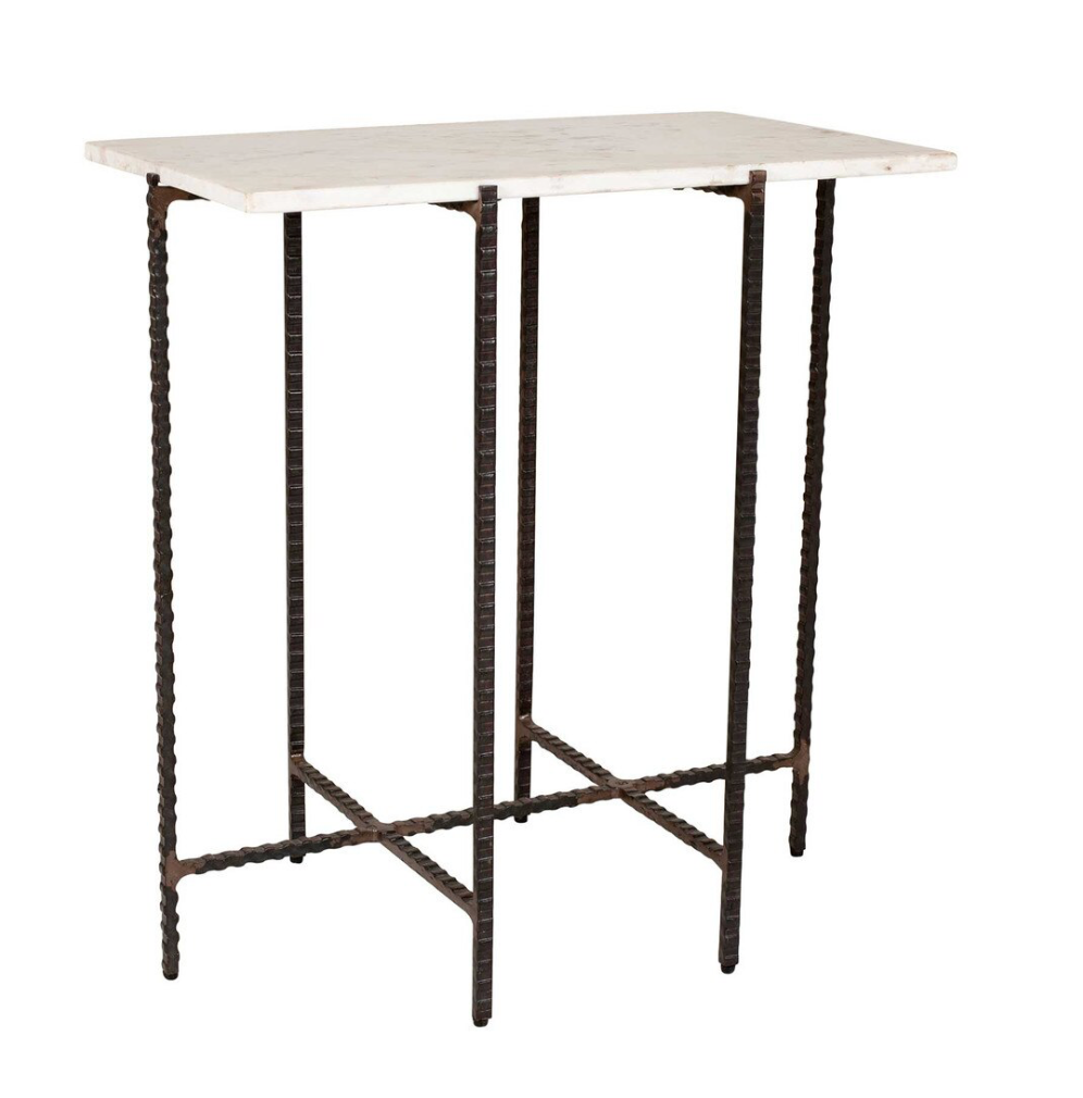 Riley Rectangular Marble Side Table