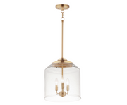 Acadia 3-Light Pendant in Heritage Brass