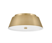 Tess Flush Mount in Lacquered Brass