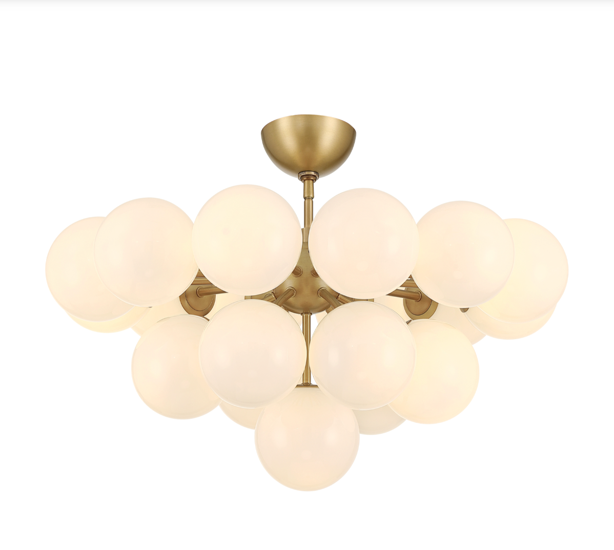 Lunara 28" 19-Light Convertible Chandelier / Semi-Flush Mount