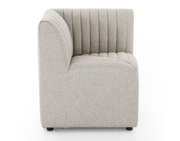 Augustine Dining Banquette - Corner Chair - Orly Natural