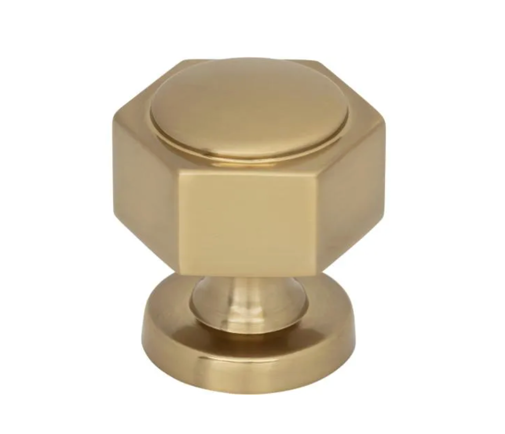 Stanmore Knob 1 1/4 Inch Honey Bronze