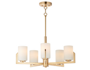 Dart 5-Light Chandelier in Brass