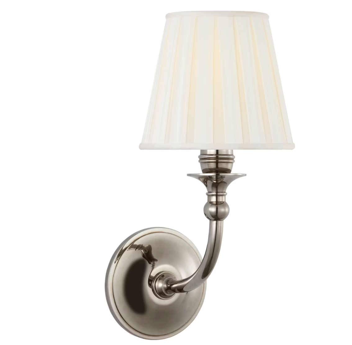 Embers 12" Single Sconce in Butler's Silver