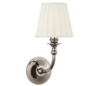 Embers 12" Single Sconce in Butler's Silver