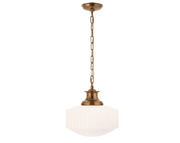 Milton Road Pendant in Hand-Rubbed Antique Brass