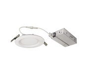 4" FLIN Round Can-less Wafer LED Downlight with Selectable CCT, 950 lumens