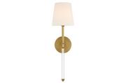 Camille 20" Cordless Sconce — Antique Brass