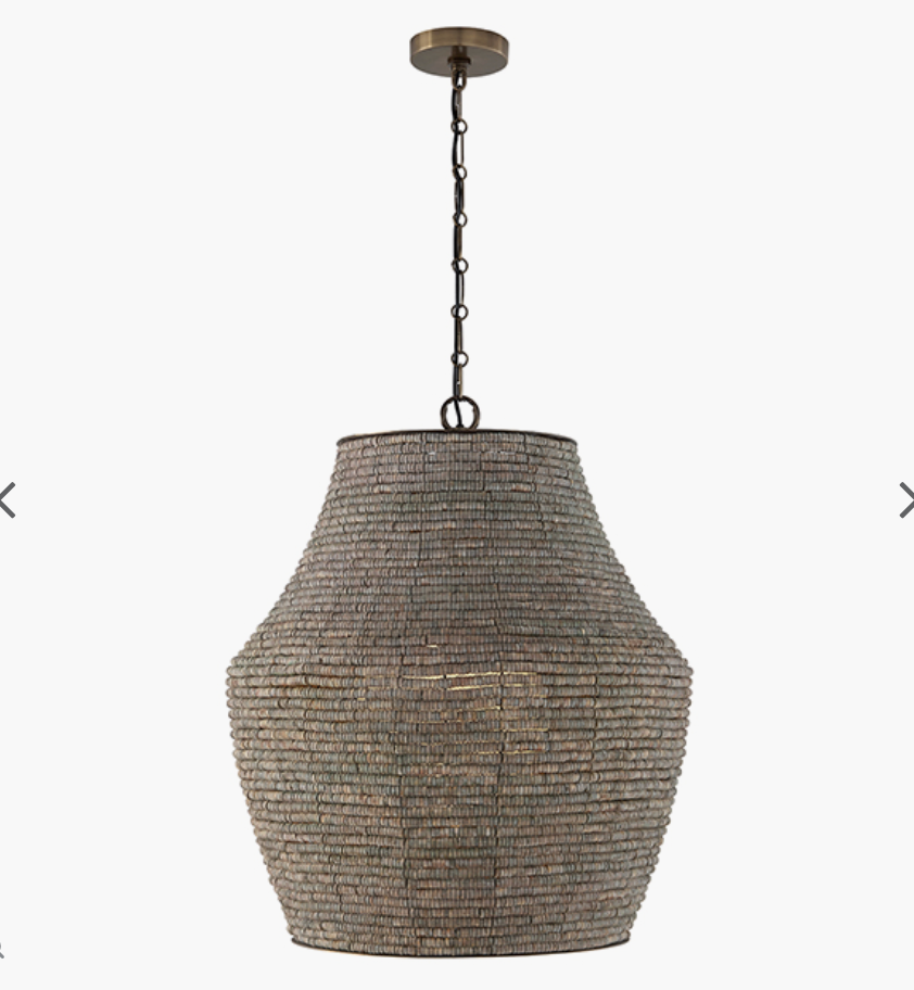 Morada Vase Pendant – Aegean Grey and Dark Brass