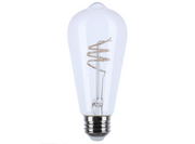 ST19 LED Filament Bulb – Clear, 6W, 3000K, E26