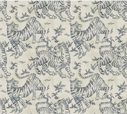 Orly Tigers Indigo Wallpaper - Double Roll