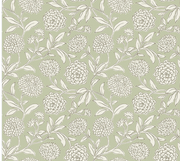 Chatsworth Garden Light Green Floral Tra