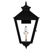 Conception Street 24"H Gas Exterior Lantern — Matte Black