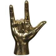 I LOVE YOU, BRASS / 6.5W" X 3D" X 9.5H"