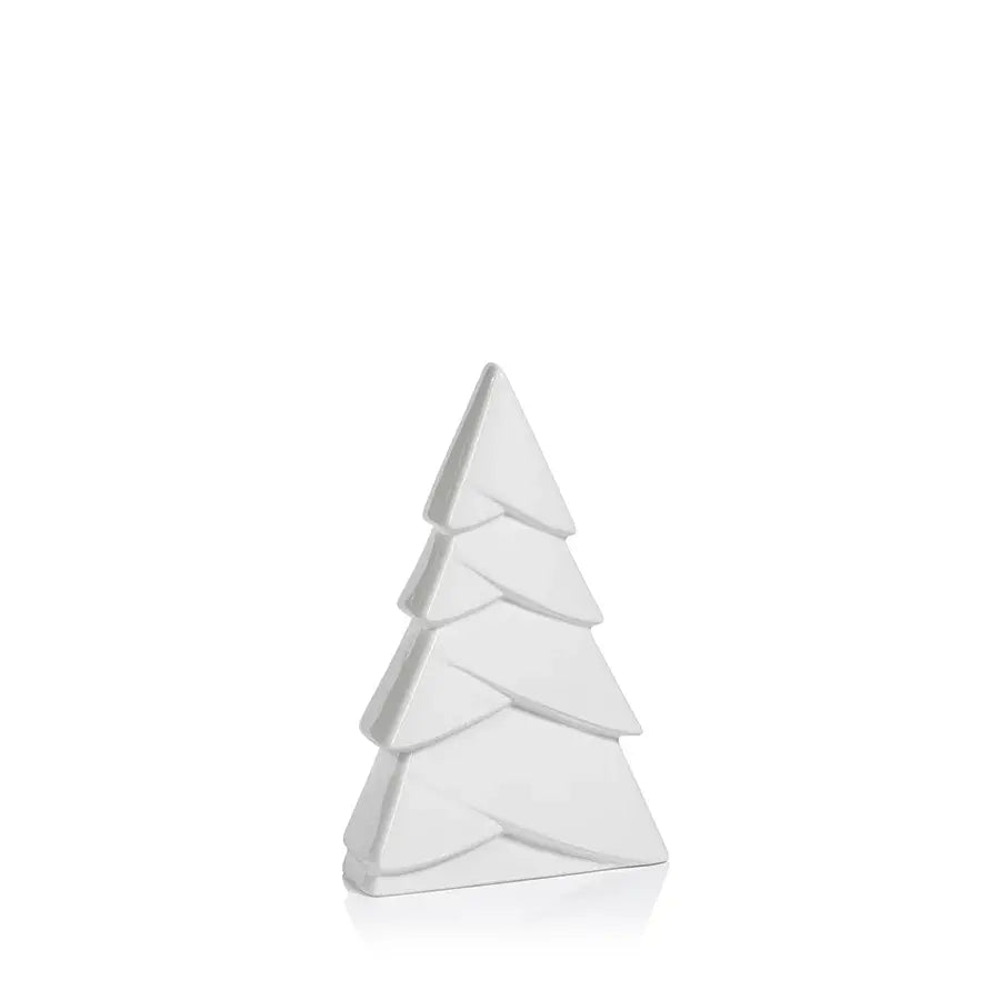 WHITE CERAMIC SNOW TREE