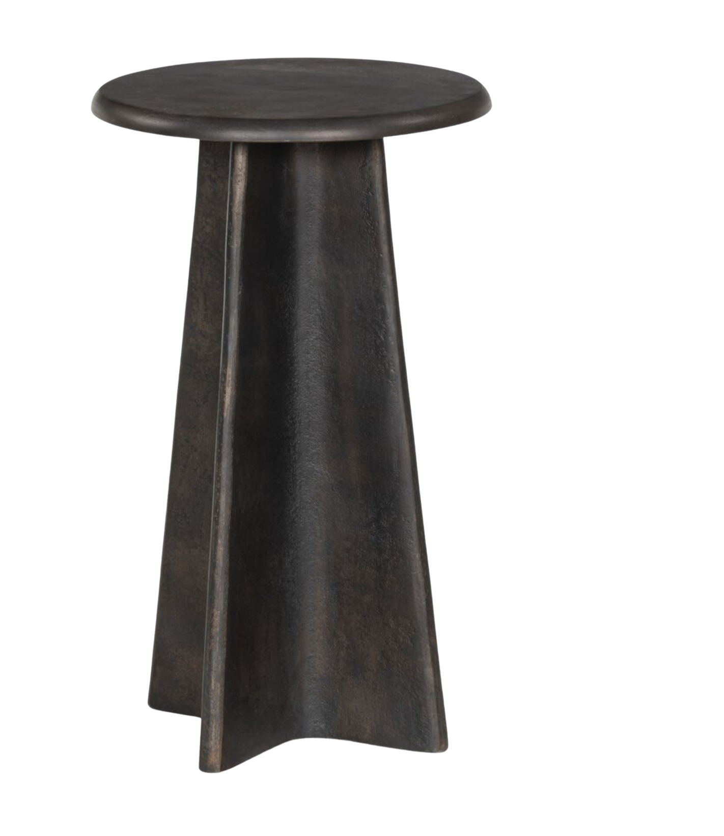 REMO END TABLE-DISTRESSED BRONZE