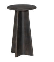 REMO END TABLE-DISTRESSED BRONZE